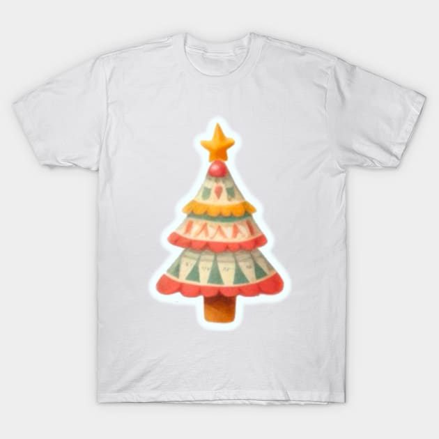 Ugly Christmas Sweater Tree T-Shirt by Star Fragment Designs